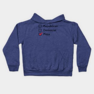 Republican Democrat Pizza Kids Hoodie